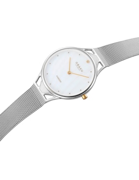 Reloj Obaku Denmark Pergament Steel para mujer V302LXCWMC