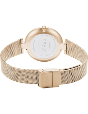 Reloj Obaku Denmark Diamant Rose para mujer V256LXVIMV-DD