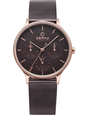 Reloj Obaku Denmark Lind Walnut para mujer V212LMVNMN