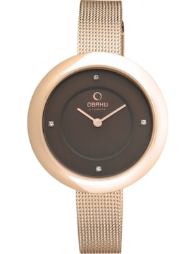 Reloj Obaku Denmark Lyng Walnut para mujer V162LXVNMV