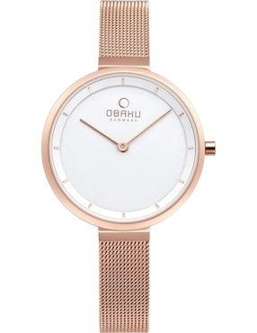 Reloj Obaku Denmark Blomme Rose para mujer V225LXVIMV