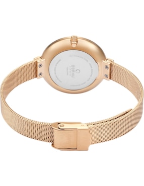 Reloj Obaku Denmark Blomme Rose para mujer V225LXVIMV
