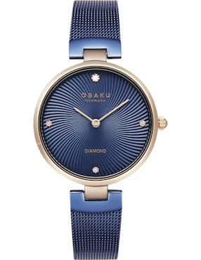 Reloj Obaku Denmark Diamant Ocean para mujer V256LXVLML-DD