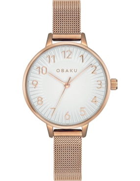 Reloj Obaku Denmark Syren Rose para mujer V237LXVIMV