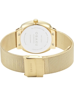 Reloj Obaku Denmark Felt Lille Gold para mujer V273LDGWMG