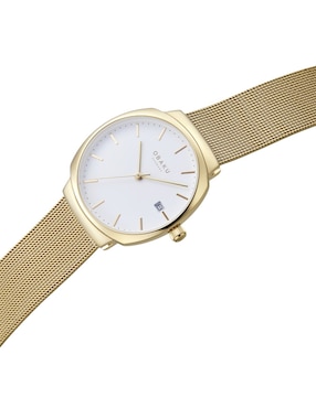 Reloj Obaku Denmark Felt Lille Gold para mujer V273LDGWMG