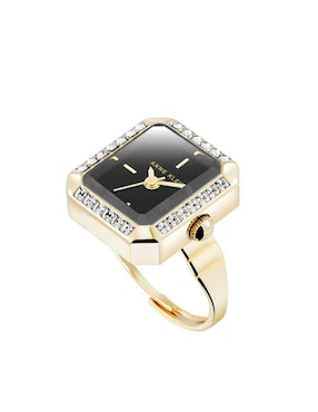 Reloj anillo Anne Klein Gold Collection para mujer AK5264RINGCL