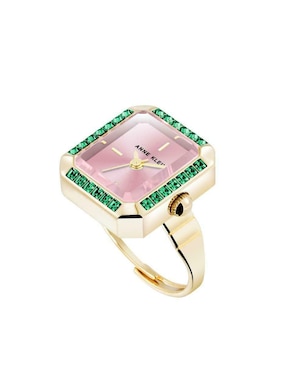 Reloj anillo Anne Klein Gold Collection para mujer AK5264RINGEM
