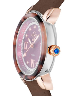 Reloj Gevril Suizo para mujer Marsala Tortoise