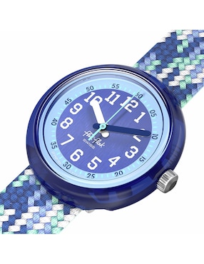 Reloj Flik-Flak Braid in Blue unisex ZFPNP169