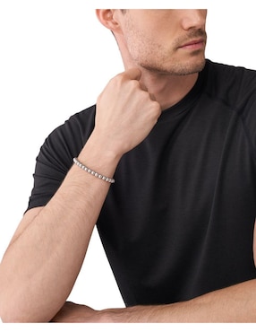 Pulsera A/X Armani Exchange Classic con acabado pulido