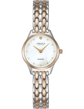 Reloj Obaku Denmark Mykke Petite Cherrywood para mujer V297SXZWSH