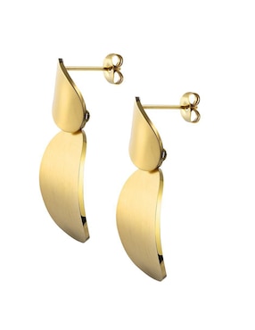 Aretes Enso con acabado pulido