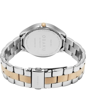 Reloj Obaku Denmark Falke Lille Blossom para mujer V260LXCWSH-DAF