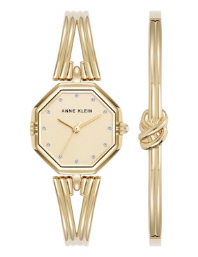 Kit de reloj Anne Klein Gold Collection para mujer AK5418GPST