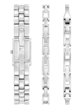 Kit de reloj Anne Klein Silver Collection para mujer AK5431SVST
