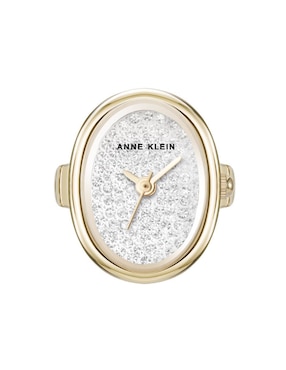 Reloj anillo Anne Klein Two Tone Collection para mujer AK5127RINGPVT