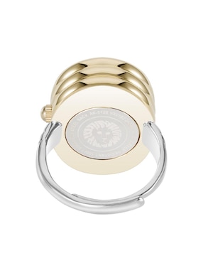 Reloj anillo Anne Klein Two Tone Collection para mujer AK5127RINGPVT