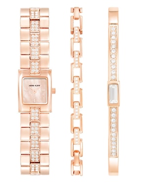 Kit de reloj Anne Klein Rose Gold Collection para mujer AK5430RGST