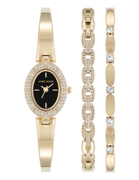 Kit de reloj Anne Klein Gold Collection para mujer AK5432GPST