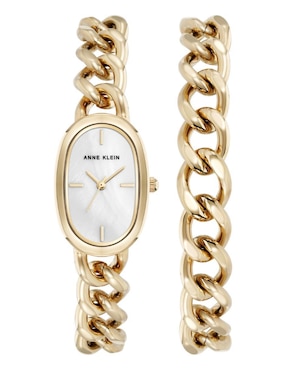 Kit de reloj Anne Klein Gold Collection para mujer AK5424GPST