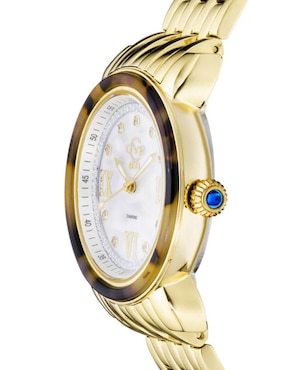 Reloj Gevril Marsala Tortoise Diamond para mujer 9851B