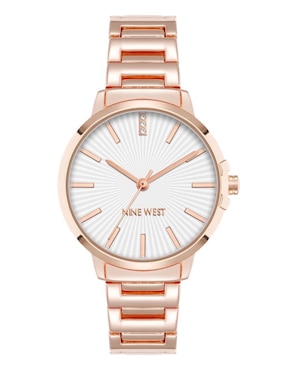 Reloj Nine West Rose Gold Collection para mujer NW3334SVRG