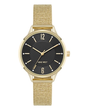 Reloj Nine West Gold Collection para mujer NW3304BKGB