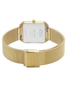 Reloj Obaku Denmark Graf - Gold para mujer V309LXGWMG
