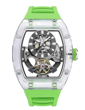 Reloj Minber Crystal Skeleton para hombre M9027G-3.01