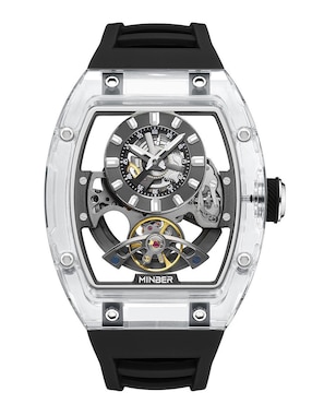 Reloj Minber Crystal Skeleton para hombre M9027G-3.03