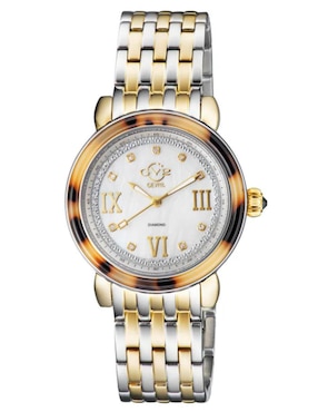 Reloj Gevril Marsala Tortoise Diamond para mujer 9854B