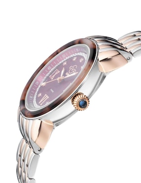 Reloj Gevril Marsala Tortoise Diamond para mujer 9855b