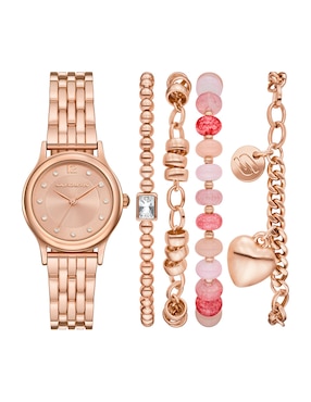 Set Reloj Skechers Rainbow Crystal para mujer Sr9148