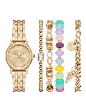 Set Reloj Skechers Rainbow Crystal para mujer Sr9149