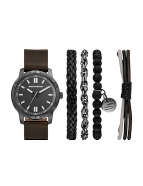 Set Reloj Skechers Beachy Stackable para hombre Sr9146