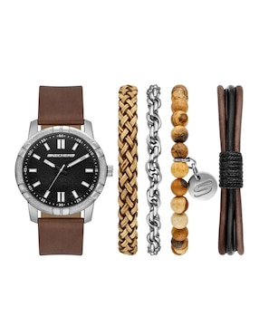 Set Reloj Skechers Beachy Stackable para hombre Sr9147