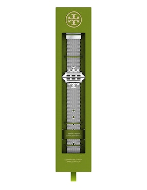 Correa para smartwatch Tory Burch de acero inoxidable