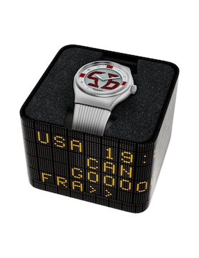 Reloj Fossil Big Tic World Flags Edición Limitada Inglaterra para hombre Le1241