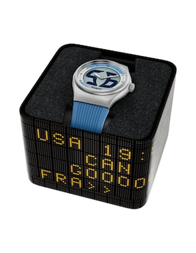 Reloj Fossil Big Tic World Flags Edición Limitada Argentina para hombre Le1240