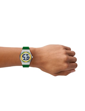 Reloj Fossil Big Tic World Flags Edición Limitada Brasil para hombre Le1243