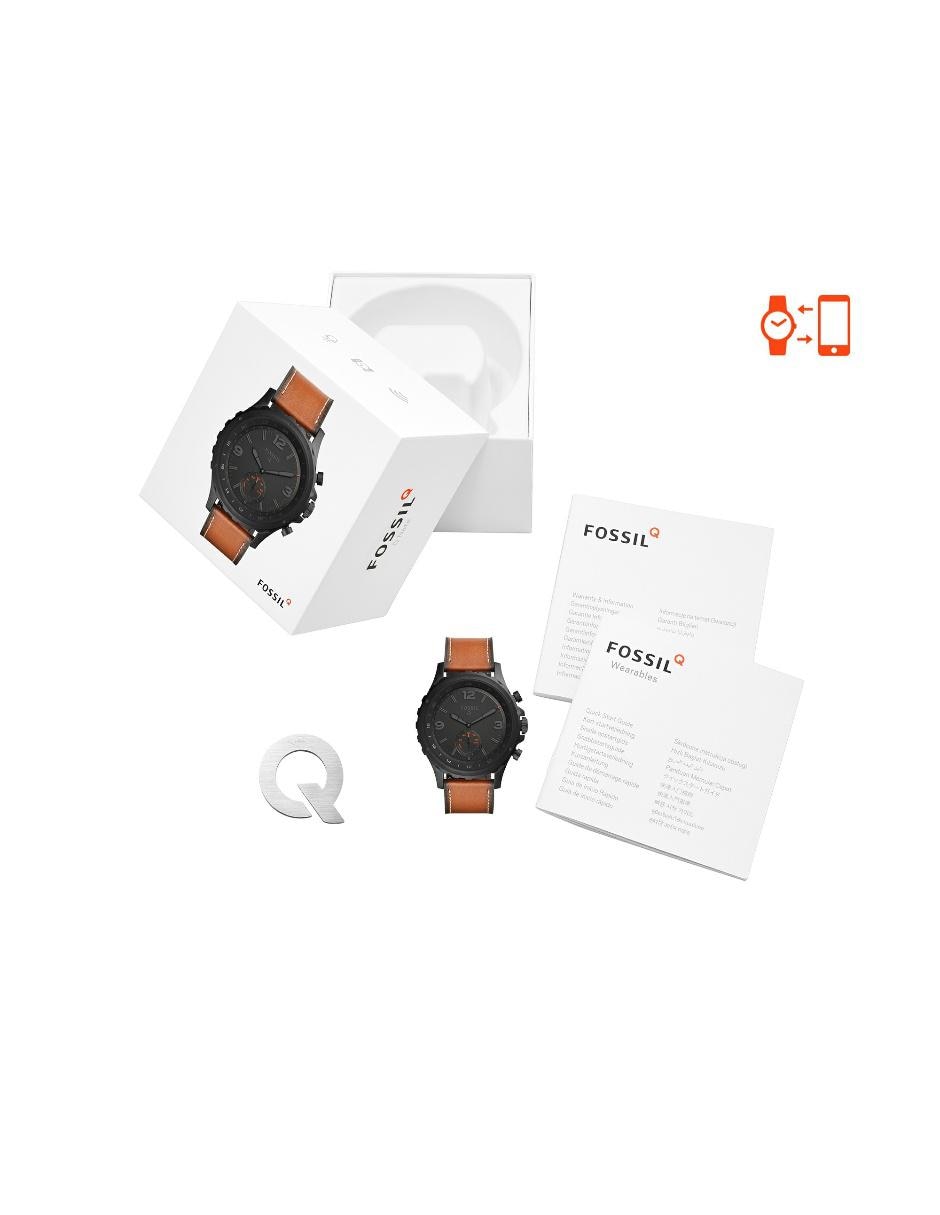 Smartwatch híbrido para caballero Fossil Nate en Liverpool