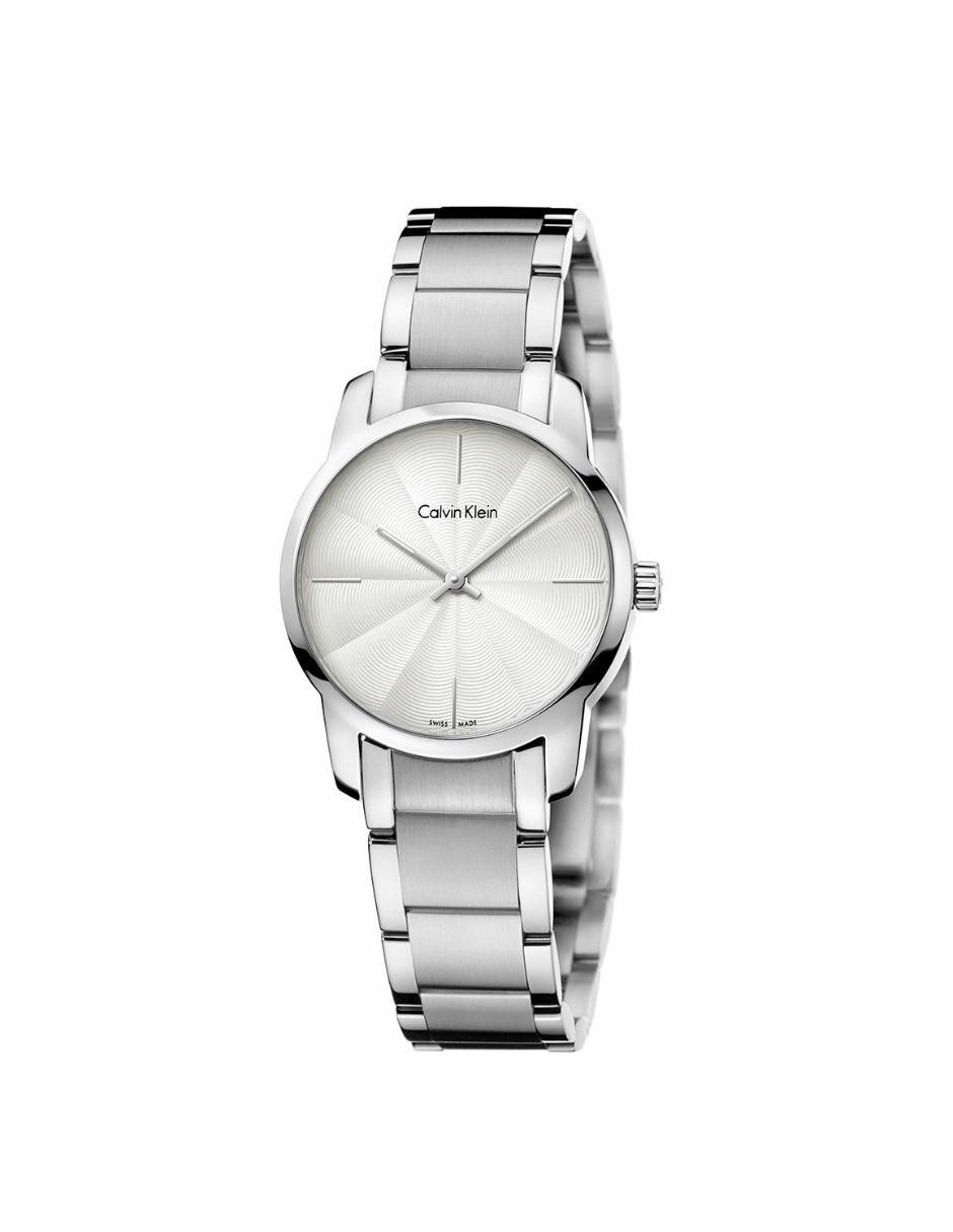 reloj calvin klein mujer plateado