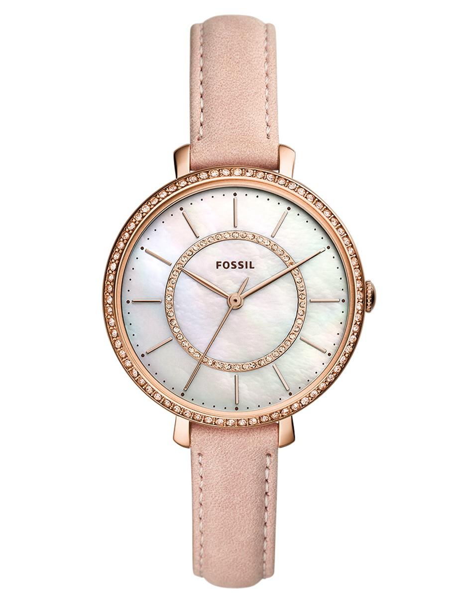 reloj fossil dama extensible de piel