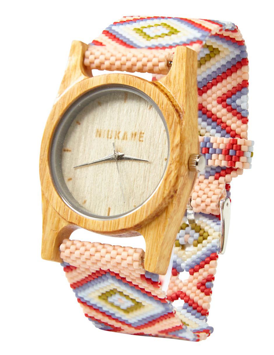 reloj de bambu mujer