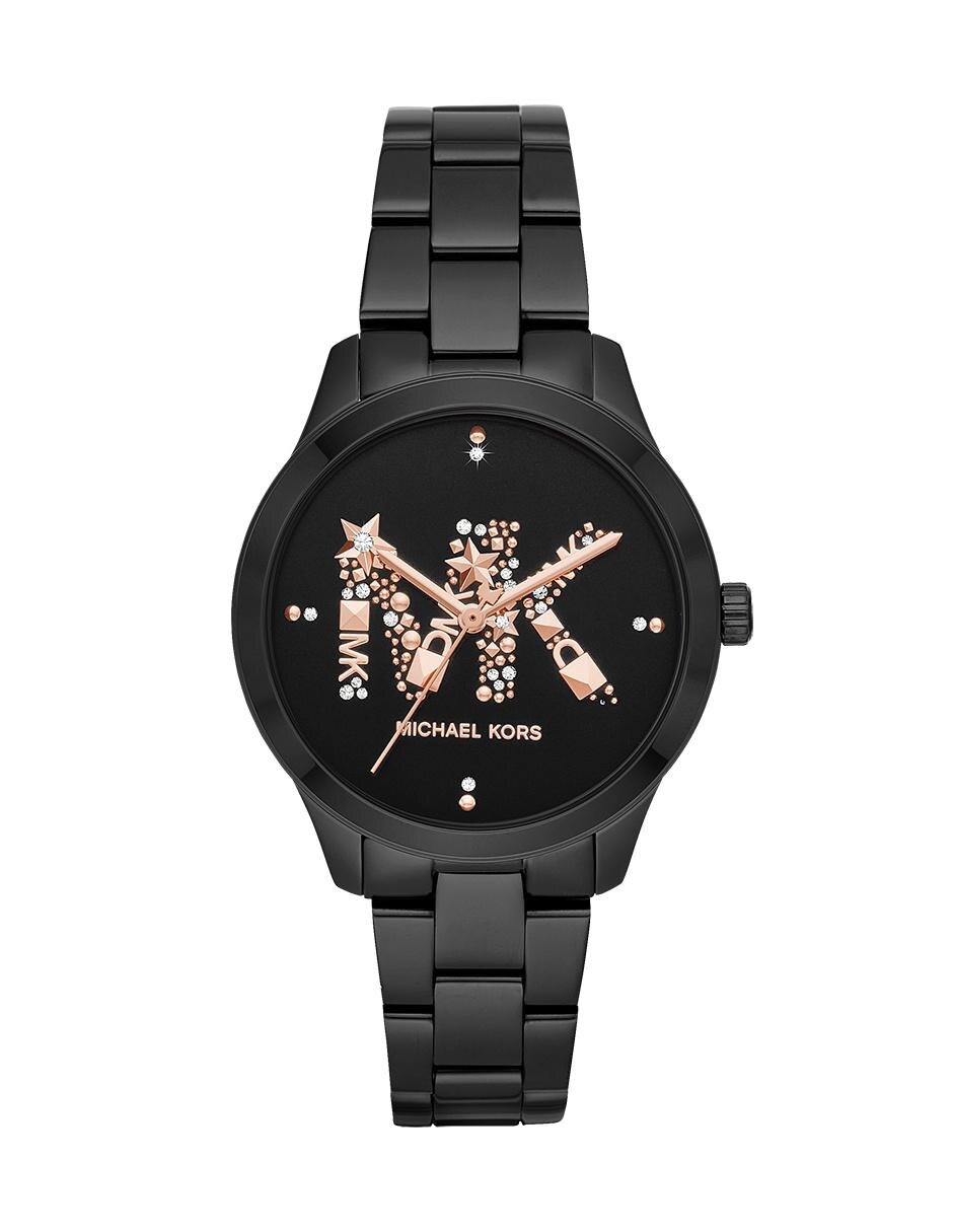 reloj mk negro dama