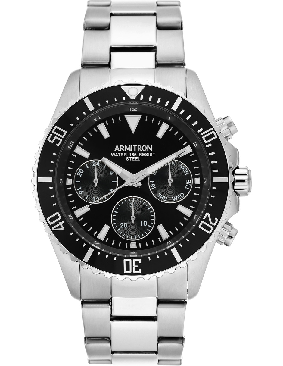 Reloj Armitron Silver Collection para 205351BKSV |