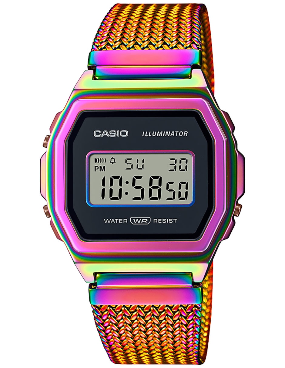 Reloj Casio A1000 para mujer A1000prw-1cr | Liverpool.com.mx