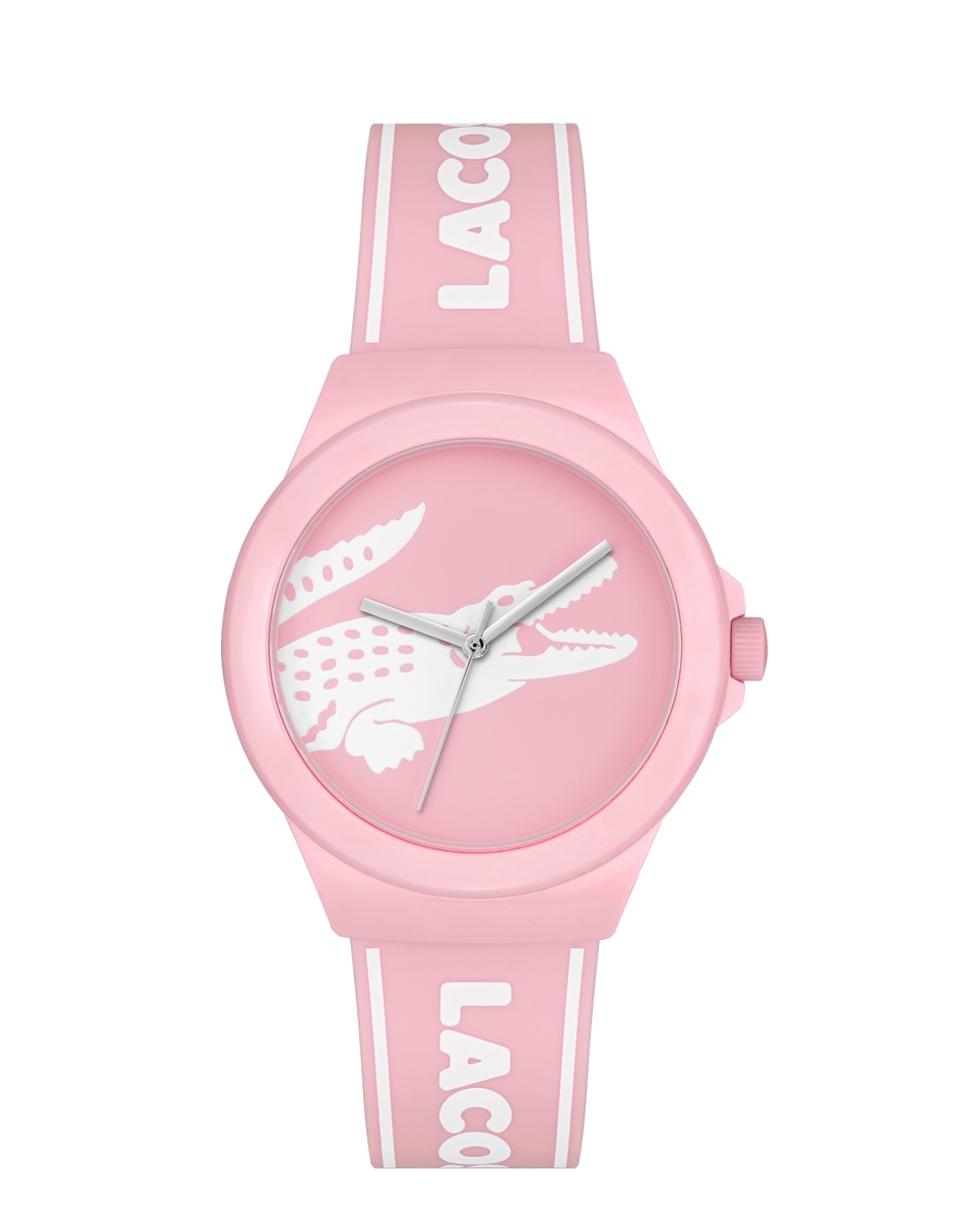 Reloj Lacoste Ladycroc Mini Mujer Plateado y rosado Analógico 2001263
