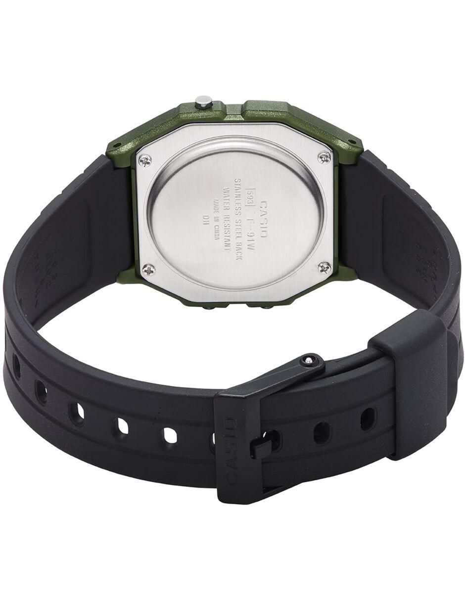 Reloj F-91WM para hombre F-91WM-1BCF 2